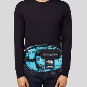 Supreme North Face Teal and Black waist Bag *SOLD*